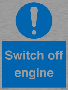 Switch off engine